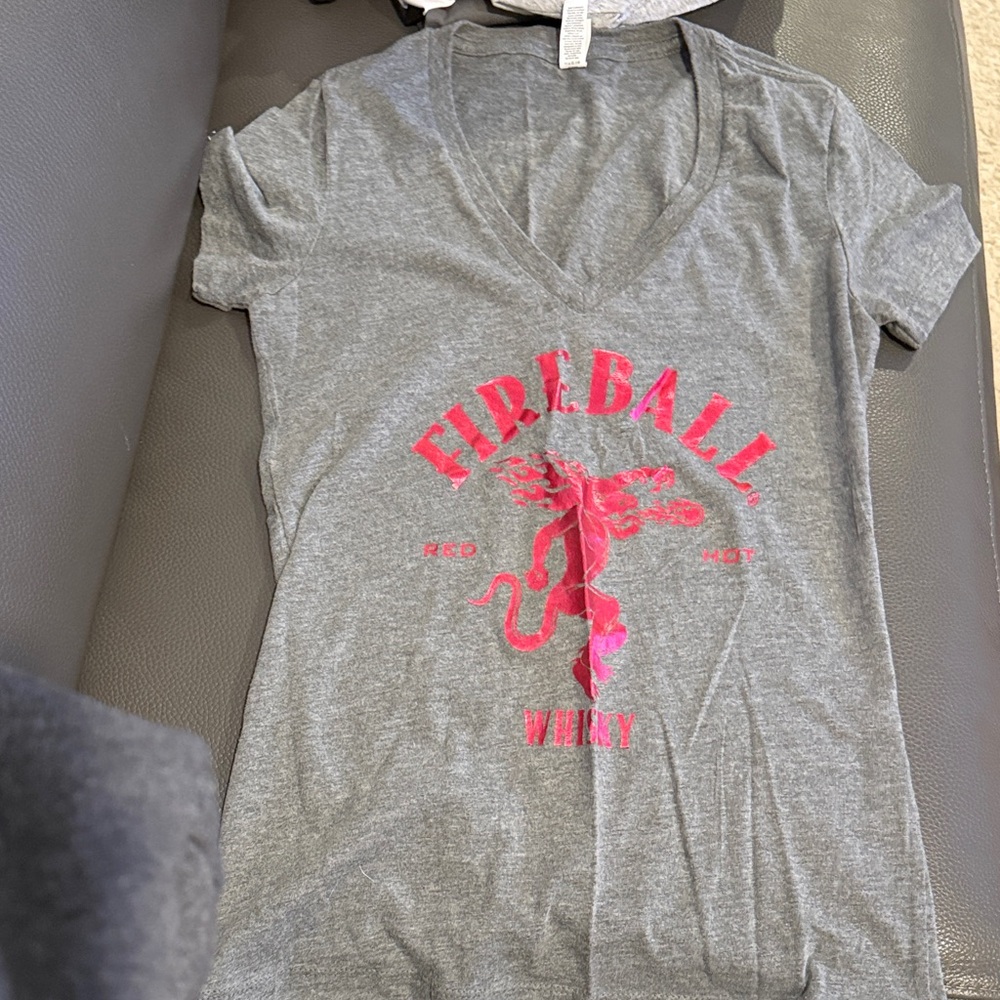 Bella Canvas Gray Kids T-Shirt with Red Graphic